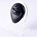 1 Stück Silikonohr Nase Modell Professionelle Praxis Piercings Werkzeuge Ohrringe Ohrstecker Display Kann wiederverwendet Werden 1: 1 Körper J-Ewelry (Farbe : Black Mouth)