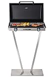 Team Kalorik TKG EBBQ 1002 L Edelstahl Barbecue Grill Standgrill Gartengrill Elektrogrill, 18/8