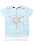 Disney Mädchen Die Eiskönigin T-Shirt mit Umhang Blau 134