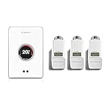 BOSCH Junkers Set CT200 W-LAN Regler EasyControl Set mit 3 Funk-Thermostaten weiß
