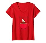 Damen Gilmore Girls Mug T-Shirt mit V