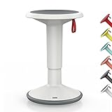 Interstuhl UPis1 – ergonomischer Sitzhocker mit Schwingeffekt – für einen geraden Rücken Made in Germany – inkl. 10 Jahren Garantie (UP Designhocker, Grauweiß)