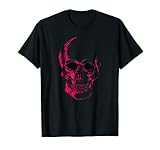 Totenkopf-Grafik in Pink T-S