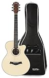 Rocktile WSC-101C NT Westerngitarre Gigbag Set - Korpusform: Concert mit Cutaway - Decke: Fichte - Boden & Zarge: Sapele - Hals: Okoume - inkl. Tasche - N