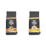 Der-Franz Kaffee, Mischung aus Arabica und Robusta, geröstet, ganze Bohne aromatisiert mit natürlicher Haselnuss UTZ, 1000 g & Crema-Kaffee UTZ, ganze Bohne, 1000 g