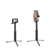 Selfie Stick mit Stativ, kompatibel für GoPro Hero/Session, DJI OSMO Action, Xiaomi Yi, SJCAM, AKASO, Action Camera, Kompaktkameras, Handy