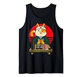 Chibi Katze Sushi Meister Japanisch Neko Koch Manga Anime Tank Top