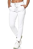 MERISH Jogginghose Damen Jogginganzug Jogger Frauen Trainingshose Slim Fit 278 (S, 278 Weiß)