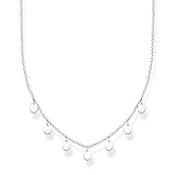 Thomas Sabo Damen Halskette mit 7 Coins silber 925 Sterlingsilber, 40-45 cm Läng