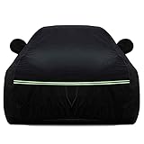 wasserdichte Autoabdeckung Kompatibel Mit BMW Alpina D3 D4 D5 XD3 Staubdichter Winddichter Regenschneewetter Schützen Die Autolack Effektiv (Color : Black, Size : Alpina D3)