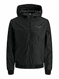 JACK & JONES Herren Jjeseam Hood Noos Jacke, Schwarz, XXL EU