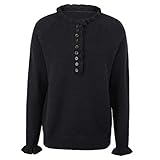 ADDZYY Damen Pullover Damen Winter Pulli Strickpullover Damen Vintage Sweatshirt Langarm Oberteile Einfarbig Casual Damen Sexy Casual Strickpullover Pullover Lose Oversized Lang