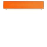 Hellolamp Deckenleuchte Lampenschirm quadratisch flach LED Stoff (orange, 60/60x60/60x11 cm)