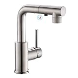 CREA Wasserhahn Küche mit 3 Funktionen Brause, Küchenarmatur mit Ausziehbarem Brause, Mischbatterie Küche mit Magnet Docking für Küche, 360° Drehbar Spültischarmatur Küche, E