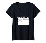 Damen Patriotische Mockers Mock Trial Squad For A Patriot Law Student T-Shirt mit V