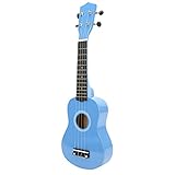 Ukulele-Einsteiger-Set, Clear Bright Orchestral Instrument Glossy Soft String Ukulele Starter Kit für Musikklassenzimmer für Konzertsaal(Blau)