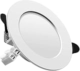 Led einbaustrahler flach 230v inkl. 6 x 5w 500lm einbauleuchten slim deckenstrahler ip20 warmweiß spots led set [Energieklasse A++]