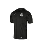 PUMA Herren Olympique de Marseille Training Jersey SS Without Sponsor Lo Trikot, Black, L