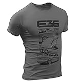 E36 Herren T-Shirt (S, Dunkelgrau)