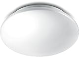 Philips 3336931X0, myLiving LED Deckenleuchte Moire 2700K 850lm, Weiß, Plastik, 10 watts, Integriert, 26,4 x 26,4 x 7