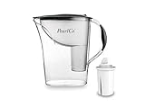 PearlCo - Wasserfilter Standard (anthrazit) mit 1 classic Filterkartusche - passt zu Brita C