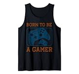 Lustiger Spieler, der geboren wurde, um ein Gamer zu sein Videospielspieler One Geek Tank Top