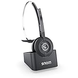 Snom A190 DECT-Headset, HD-Sound, Rauschunterdrückung, Standalone-Telefon oder Paired Mode to Phone mit DECT-Unterstützung, Handover / Roaming im Multicell-Setup, Reichweite bis zu 300 m, 00004444