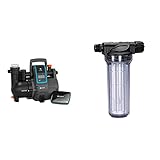 Gardena smart Pressure Pump Set: Hauswasserautomat via App / Tablet steuerbar, Fördermenge 5000 l/h & Pumpen-Vorfilter für Wasserdurchfluss bis 6000 l/h: Effektiver Filter für Gartenpump