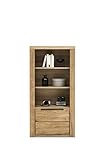 Regal Hochschrank Schrank in Wildeiche geölt Teilmassiv H.141