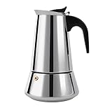 YOKOKO Herd Espressomaschine Moka Pot 4 Tasse Perkolator Kaffeemaschine Cafe Maker Geeig