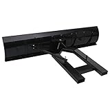 Bulufree Schneepflug für Gabelstapler Schneeschaufel rückenschonender Schneeschieber Schneeschieber Schneeschild 200 x 48 cm Schw
