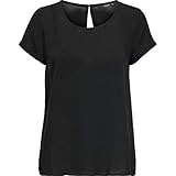 ONLY Damen Onlfirst One Life Solid Top Noos Wvn T Shirt, Schwarz, 42 EU