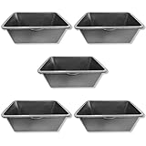 5 St. Mörtelwanne DEWEPRO® - Mörtelkasten - Baueimer - Mörtelwanne für Garten und Baustelle, eckig 80 L