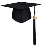 GraduationMall Doktorhut Studentenhut,Uni Abschluss Hut 2022 Anhänger Quaste für die Abschlussfeier vom Hochschule,Abitur,Bachelor Hut Schw