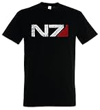 N7 Normandy Logo T-Shirt Mass Commander Shepard Cerberus PC Game Effect T Shirt Black L