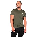 ALPHA INDUSTRIES Herren Basic T Small Logo T-Shirt, Dark Olive, M