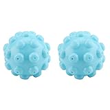 Waschen Stoffball,2Pcs/Set Blau PVC Wiederverwendbare Bälle Wäschewaschen Weichspüler Ball Zubehö