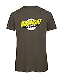 The Big Bang Theory inspiriertes T-Shirt im Bazinga-Stil, 100 % organisches Produkt, in Geschenkbox, perfektes Geschenk für Weihnachten und Geburtstag Gr. XXL, khak