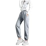 Warme Sherpa-Innenfutter Sweathose Damen Winter Fleece Jogginghose Casual Schwarz Grau Sporthose Elastische Taille mit Taschen Locker Fit Baggy Laufhose Einfarbige Trainingshose Kordelzug Yog