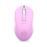 Yinuneronsty Gaming Mouse Silent Click 7 Farben LED Licht Optische Spielmäuse Ergonomisches USB-Kabel Mit 3200 DPI Und 6 Tasten Für PC Computer Laptop Desktop M