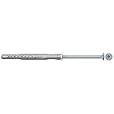 fischer Langschaftdübel SXRL 8x120 T, hochwertiger Dübel mit passender Senkkopfschraube (50 Stk.), Nylondübel für optimalen Halt & leichte Montage in Beton, Ziegel und Porenb
