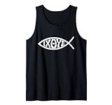 Ichthys oder Ichtus IXOYE Christian Fish T-Shirt Tank Top