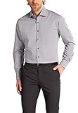 eterna Hemd MODERN FIT Chambray Unifarben- Gr. W41 Langarm, Silberg