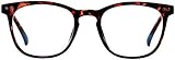 FLOUCO unisex Blaulichtfilter brille, UV-Kopfschmerz Brille [Verringerung der Augenbelastung] Blendschutzbeschichtung mit blaulichtfilter, Superleichte Materialien TR90 Vollrandbrille, Leopard…