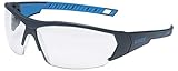 UVEX Schutzbrille i-works 9194 - kratzfest und beschlagfrei - leichte und sportliche Sicherheitsbrille, Arbeitsschutzbrille mit UV-Schutz - in verschiedenen Ausführungen, Farbe:anthrazit-blau/k