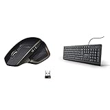 Logitech MX Master, Kabellose Maus + Trust 24092 Taro Kabelgebundene Tastatur - Deutsches QWERTZ Lay
