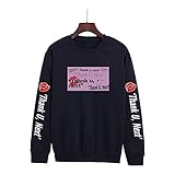 YLWXHU Unisex T-Shirt Ariana Grande Pullover Frühling und Winter Long Sleeve Sweatshirt (Color : Blau, Size : XXL)