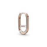 Pandora ME Link Ohrring mit 14 Karat rosévergoldeter Metalllegierung, Kompatibel mit Pandora ME Armbänder, Höhe: 17mm 289657C00
