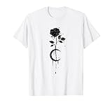 Occult Vintage Moon Rose Witchcraft Okkult Hexe Gothic T-S