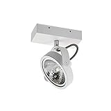 ELC Deckenstrahler drehbar & schwenkbar | 1x G9, 230V, IP20 | Deckenlampe/Wandlampe weiss | Deckenleuchte | Spot 1 flammig | Wandleuchte innen | Deckenspot M